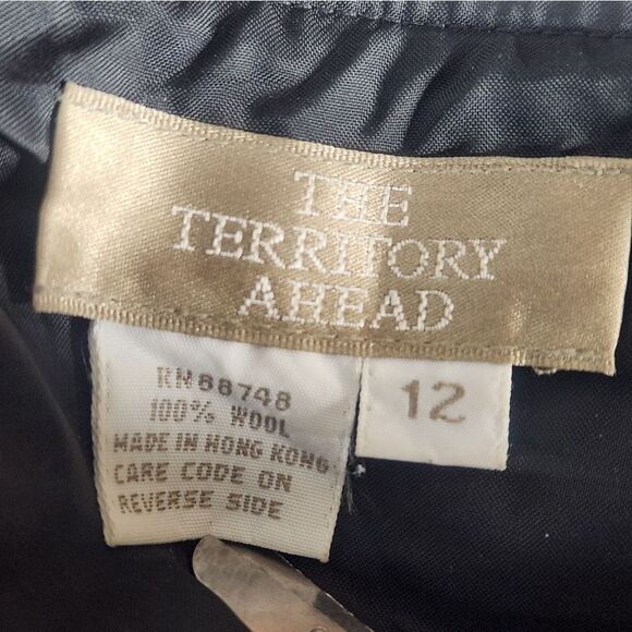 The Territiry Ahead 12 Charkcoal 100% WOOL Zipper Women's Maxi Classic Skirt - Picture 5 of 5